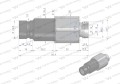 Szybkozłącze hydrauliczne suchoodcinające wtyczka M22x1.5 15L gwint zewnętrzny ISO16028 Waryński-18258