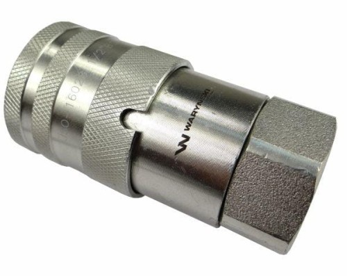 Szybkozłącze hydrauliczne suchoodcinające gniazdo G1/2"BSP gwint wewnętrzny ISO16028 Waryński-10901