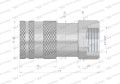 Szybkozłącze hydrauliczne suchoodcinające (rozmiar 1/2) gniazdo G3/4"BSP gwint wewnętrzny ISO16028 Waryński-14973