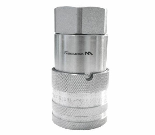 Szybkozłącze hydrauliczne suchoodcinające gniazdo G1/4"BSP gwint wewnętrzny ISO16028 Waryński-10892