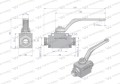 Zawór kulowy hydrauliczny 2-drogowy 2/2 M22x1.5 15L z otworami mocującymi 500 bar Waryński-12592