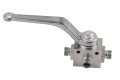 Zawór kulowy hydrauliczny 3-drogowy 3/2 M14x1.5 08L z otworami mocującymi 500 bar Waryński-18237