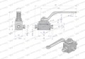 Zawór kulowy hydrauliczny 3-drogowy 3/2 M14x1.5 08L z otworami mocującymi 500 bar Waryński-18238