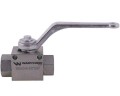 Zawór kulowy hydrauliczny 3-drogowy 3/2 - 3/8"BSP z otworami mocującymi 500 bar Waryński-12646