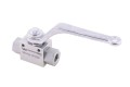 Zawór kulowy hydrauliczny 2-drogowy 2/2 - 1/4"BSP z otworami mocującymi 500 bar Waryński-12562