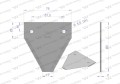 Nóż żniwny 80x76x2mm otwór 5.5 zastosowanie 614670.0 Claas WARYŃSKI ( sprzedawane po 25 )-21594