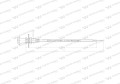 Linka - Rozdzielacz napędu L-1120mm 6490209 ZETOR Waryński-21869
