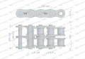 Łańcuch rolkowy 06B-2 (R2 3/8) 5 m Waryński-12052