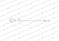 Linka - Ogranicznik drzwi L-720mm 80368020 ZETOR Waryński-23174