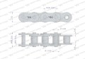 Łańcuch rolkowy wzmocniony 12A-1 ANSI A 60 (R1 3/4) 2.5m Waryński-21506