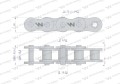 Łańcuch rolkowy wzmocniony 20A-1 ANSI A 100 (R1 1.1/4) 5 m Waryński-17179