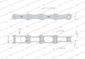 Łańcuch rolkowy 2050 210A (R1 1.1/4) 5 m Waryński-18205