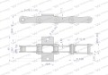 Łańcuch podajnika A2050 210A (R1 1.1/4) łapka K1 co 6 ogniwo 5m Waryński-23525