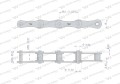 Łańcuch rolkowy 2060 212A (R1 1.1/2) 5 m Waryński-18217