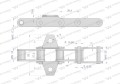 Łańcuch podajnika pochyłego 38.4V łapka K1 co 6 ogniwo 5m Waryński-23460