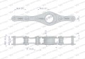 Łańcuch CA650-1 160 ogniw 40 belek zastosowanie Prasa Zwijka Sipma 5276077500 Waryński-17185