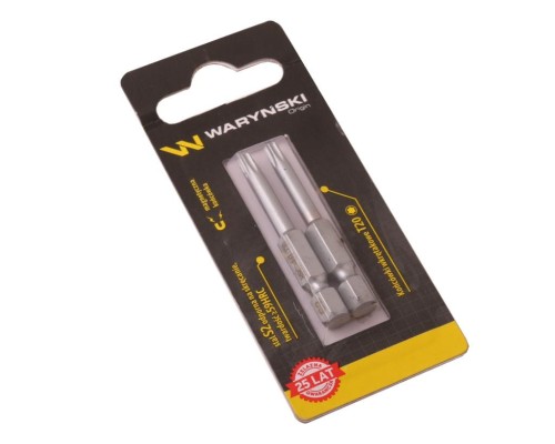 Końcówki wkrętakowe bity T20 50mm Waryński komplet w blistrze dwusztukowym-21931