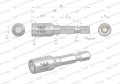 Nasadka 6mm z uchwytem narzędziowym do wkretarki długość 48 mm Waryński-30182