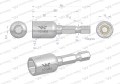 Nasadka 10mm z uchwytem narzędziowym do wkretarki długość 48 mm Waryński-30186