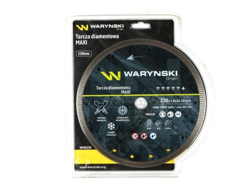 Tarcza diamentowa MAXI 230 x 22.23 mm Waryński-35465