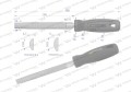 Pilnik półokrągły 150 mm Waryński-21988