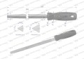 Pilnik trójkątny 250 mm Waryński-22015