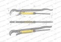 Szczypce nastawne szwedzkie do rur szczęki typ 45° o rozstawie max 55mm długość 420mm Waryński-30056