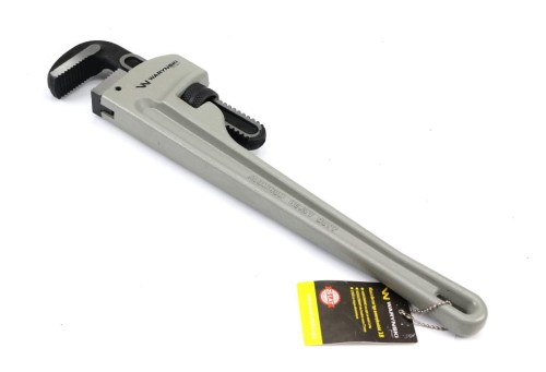 Klucz do rur typ amerykański  18" uchwyt aluminium wzmocniony szczęki CrMo max średnica Waryński-29687