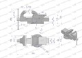Imadło ślusarskie ciężkie z żeliwa sferoidalnego stałe 125 mm Waryński-40548
