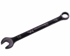 Klucz płasko-oczkowy 18 mm. CrV  standard ASME B107-2010 Waryński