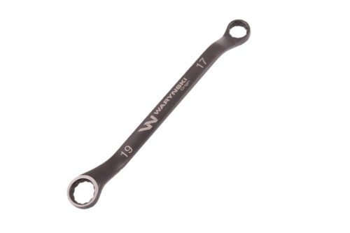 Klucz oczkowy odsadzony 17 x 19 mm. CrV standard ASME B107.9 Waryński-20302