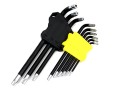 Zestaw kluczy przedłużonych TORX  T10-T50 ze stali S2 9el w uchwycie Waryński-28511