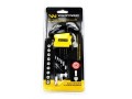 Zestaw kluczy przedłużonych TORX  T10-T50 ze stali S2 9el w uchwycie Waryński-28509