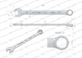 Klucz płaskooczkowy extra długi 27mm dł 388mm standard ASME B107.9M  Waryński-23754