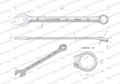 Klucz płaskooczkowy extra długi 36mm dł 510mm standard ASME B107.9M  Waryński-28215