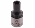 Nasadka dwunastokątna 1/4". 4 mm. CrV50BV30. DIN 3124. Waryński-18995