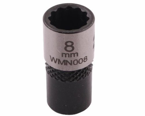 Nasadka dwunastokątna 1/4". 8 mm. CrV50BV30. DIN 3124. Waryński-19017