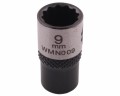 Nasadka dwunastokątna 1/4". 9 mm. CrV50BV30. DIN 3124. Waryński-19023