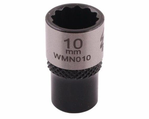 Nasadka dwunastokątna 1/4". 10 mm. CrV50BV30. DIN 3124. Waryński-19025