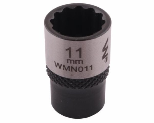 Nasadka dwunastokątna 1/4". 11 mm. CrV50BV30. DIN 3124. Waryński-19029