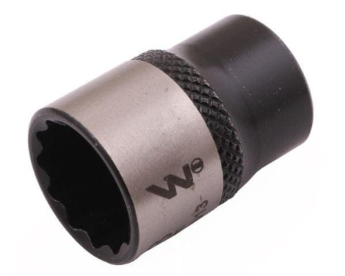 Nasadka dwunastokątna 1/4". 13 mm. CrV50BV30. DIN 3124. Waryński-19037