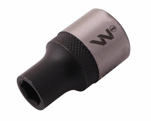 Nasadka sześciokątna 1/2". 9 mm. CrV50BV30. DIN 3124. Waryński-18712