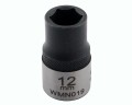 Nasadka sześciokątna 1/2". 12 mm. CrV50BV30. DIN 3124. Waryński-18723