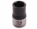 Nasadka sześciokątna 1/2". 14 mm. CrV50BV30. DIN 3124. Waryński-18735