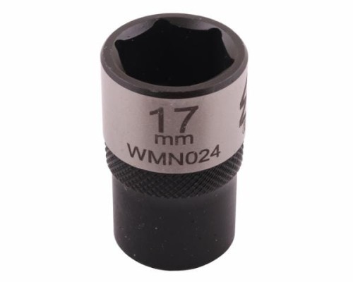 Nasadka sześciokątna 1/2". 17 mm. CrV50BV30. DIN 3124. Waryński-18745
