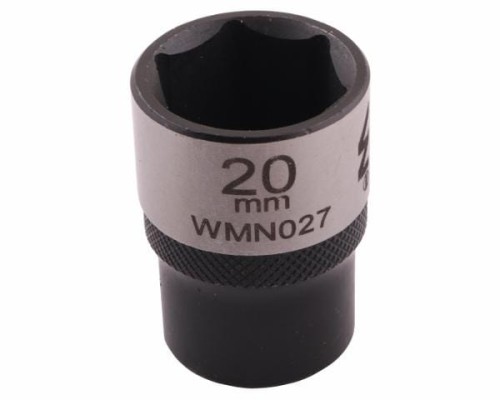 Nasadka sześciokątna 1/2". 20 mm. CrV50BV30. DIN 3124. Waryński-18756