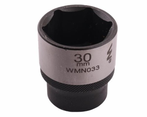 Nasadka sześciokątna 1/2". 30 mm. CrV50BV30. DIN 3124. Waryński-18780