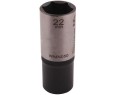 Nasadka sześciokątna 1/2". 22 mm. długa. CrV50BV30. DIN 3124. Waryński-18900
