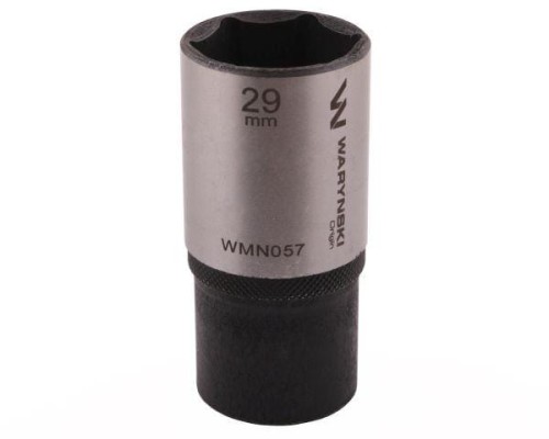 Nasadka sześciokątna 1/2". 29 mm. długa. CrV50BV30. DIN 3124. Waryński-18946