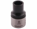 Nasadka dwunastokątna 3/8". 8 mm. CrV50BV30. DIN 3124. Waryński-18822